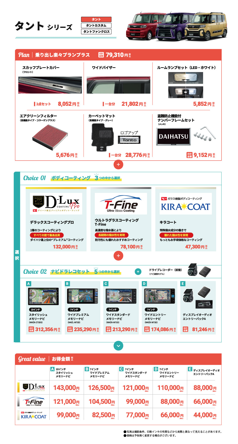 タント　スマートナビ得パッケージ